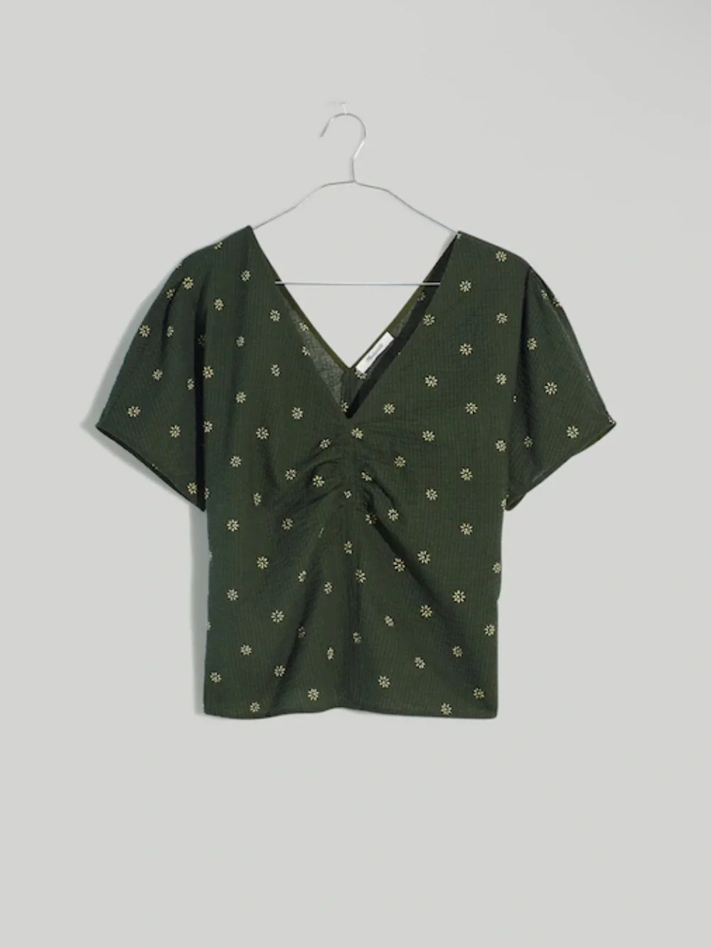 NWOT Madewell Voile Puff-Sleeve Top in Floral